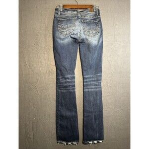 BKE Jeans Womens 27x35 1/2 Denim Blue Stella Mid Rise Slim Fit Tailored Boot Cut
